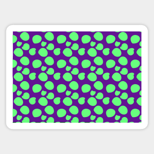 Purple Mint dots pattern Happy cute Sticker